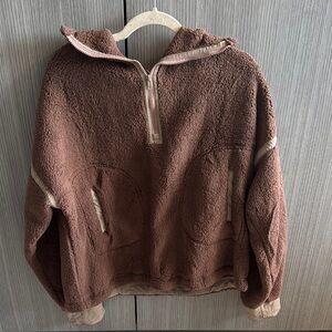 Cozy Brown Sherpa Hoodie
